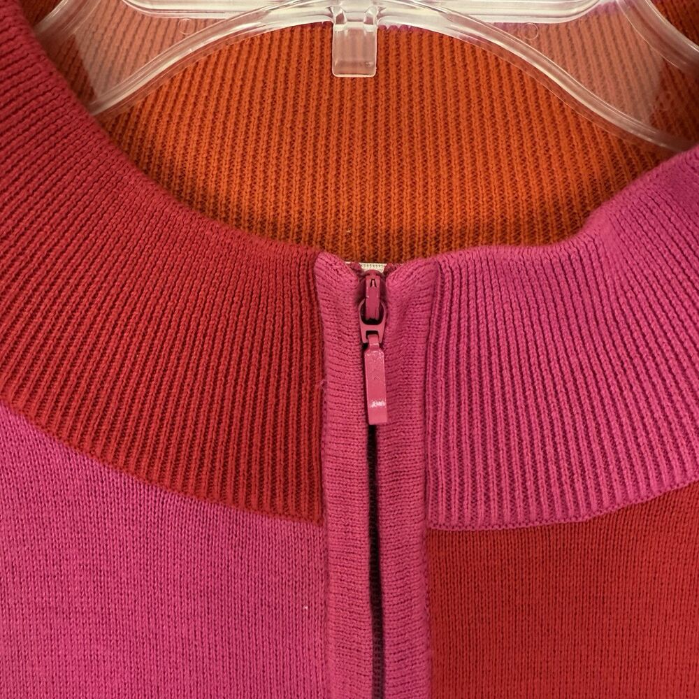 Susan Bristol Sz CL Vintage NWT Full Zip Cotton Cardigan Jacket Sweater Y2K Pink - Picture 12 of 15